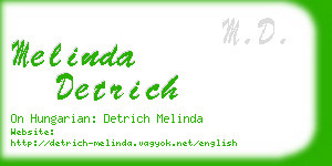 melinda detrich business card